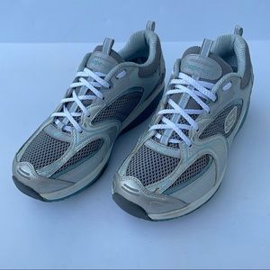 Skechers Shape Ups Gray Blue 12320 Women’s Sneakers Walking Shoes Size 9.5